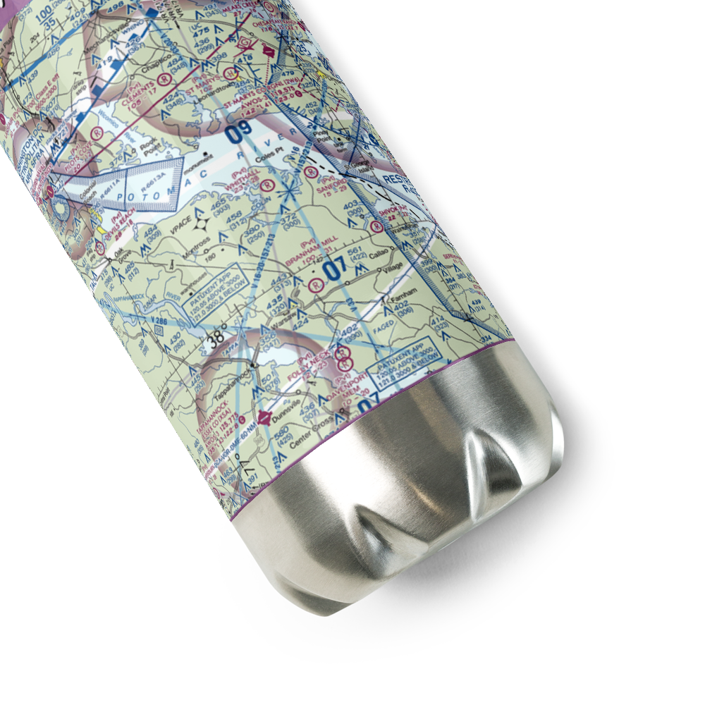 Whithall Farm Airport (1VG2) VFR Sectional Water Bottle 
