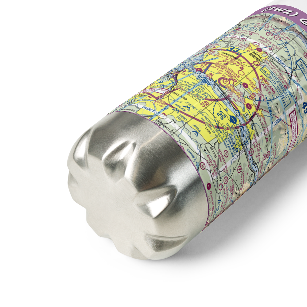 Grove Field (1W1) VFR Sectional Water Bottle 