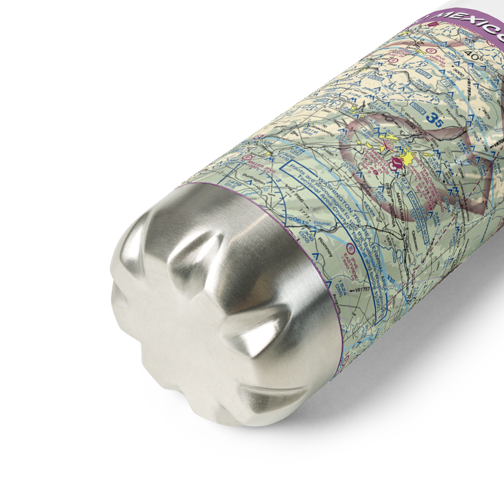 Mexico Farms Airport (1W3) VFR Sectional Water Bottle 