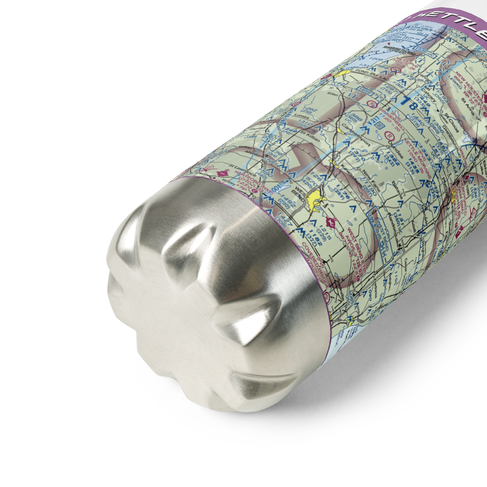 Kettle Moraine Airport (1WN1) VFR Sectional Water Bottle 