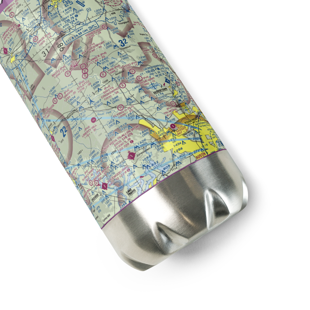 Rab Ranch Airport (1XA0) VFR Sectional Water Bottle 