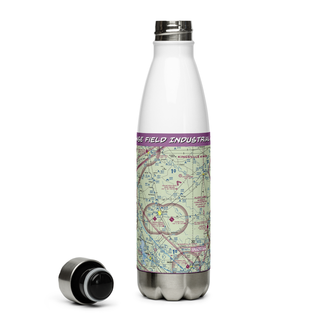 Chase Field Industrial Airport (TX2) VFR Sectional Water Bottle 