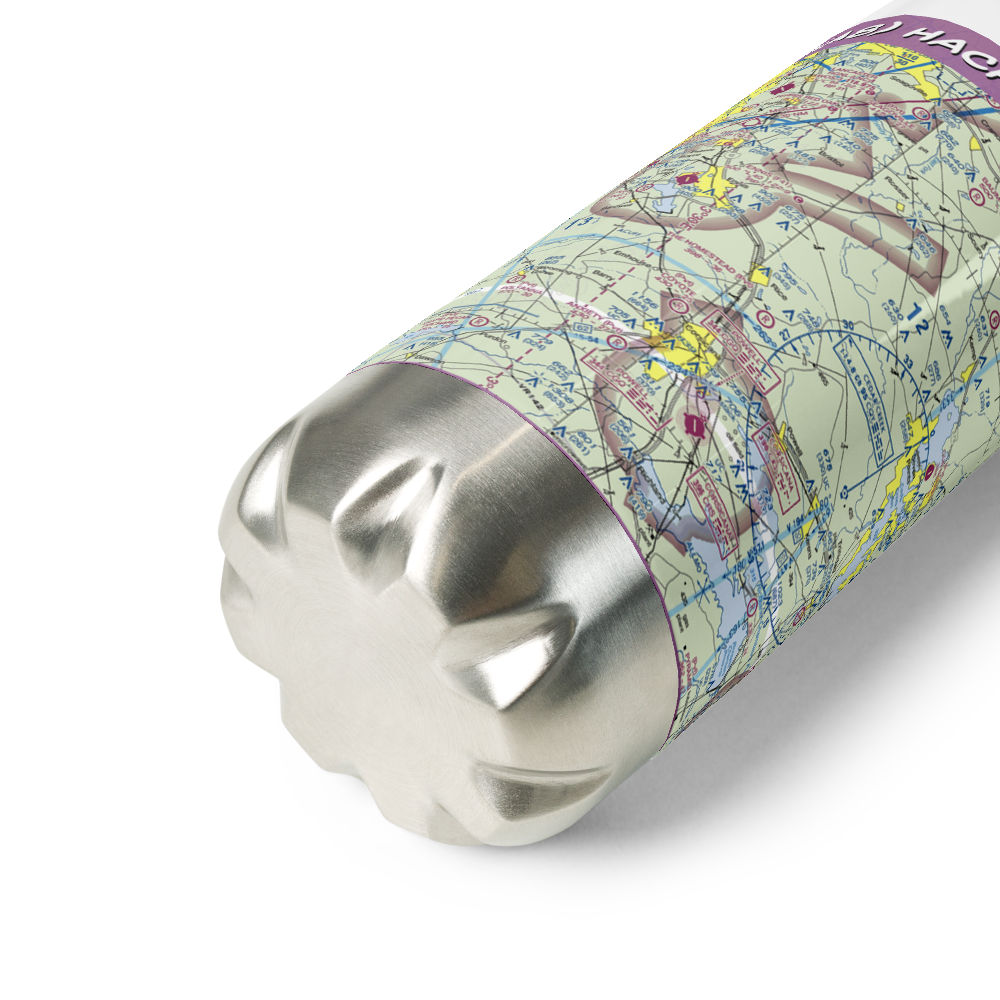 Hackberry Airport (1XA8) VFR Sectional Water Bottle 