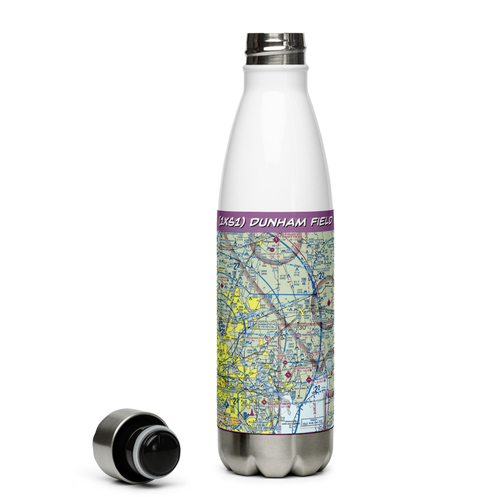 Dunham Field (1XS1) VFR Sectional Water Bottle 