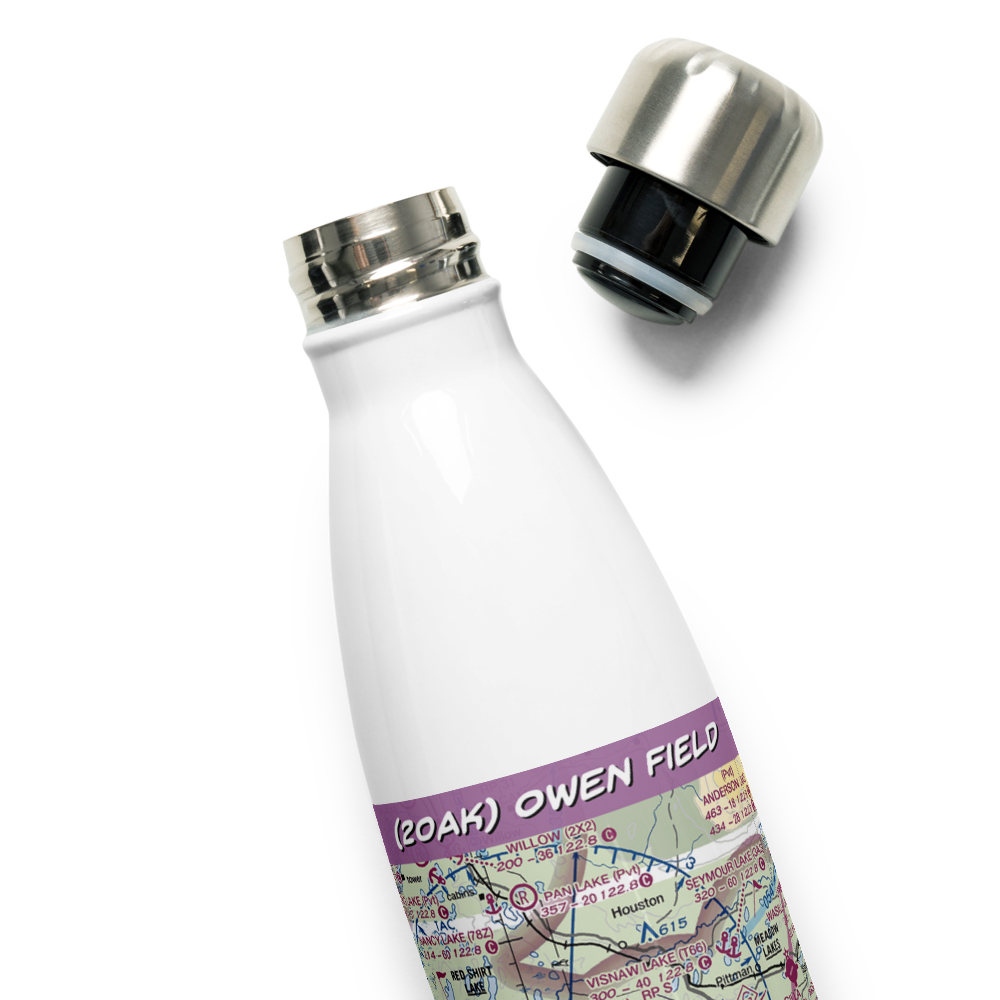 Owen Field (20AK) VFR Sectional Water Bottle 