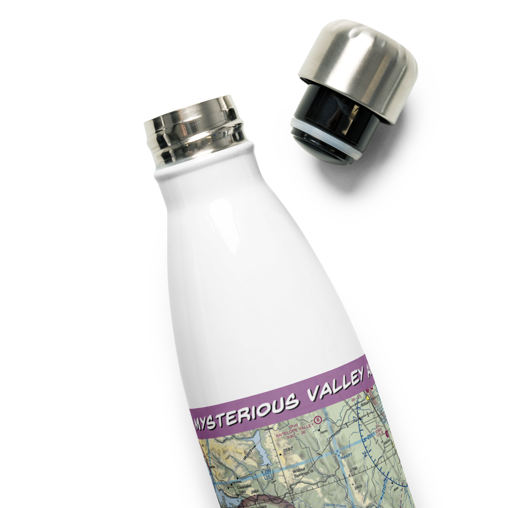 Mysterious Valley Airport (20CL) VFR Sectional Water Bottle 