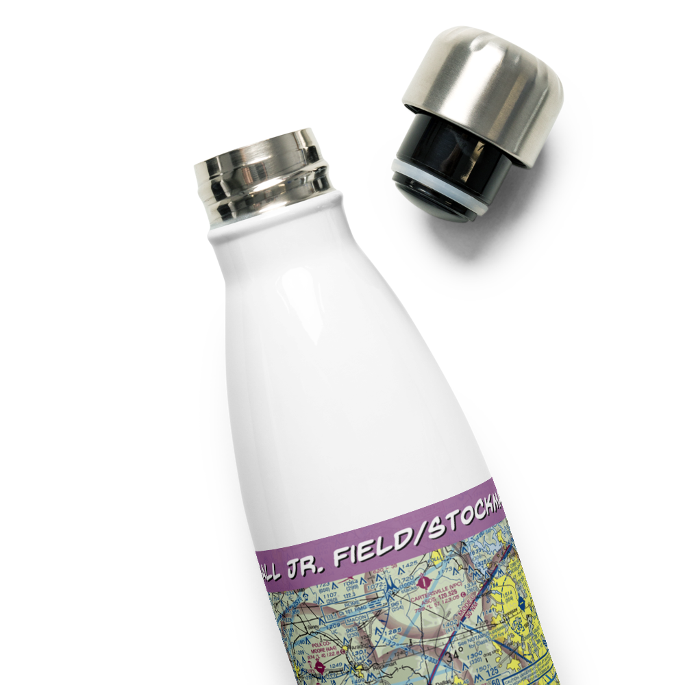 Earl L. Small Jr. Field/Stockmar Airport (20GA) VFR Sectional Water Bottle 