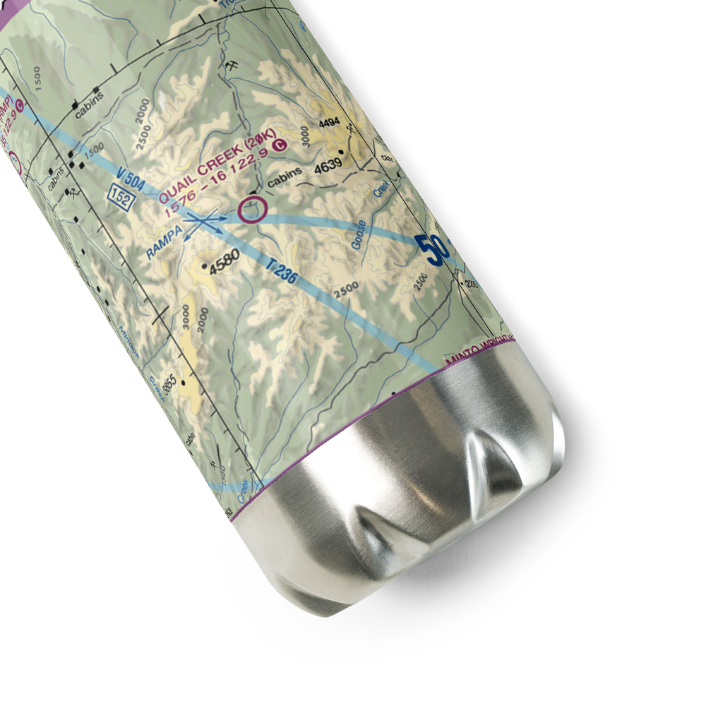 Quail Creek Airport (20K) VFR Sectional Water Bottle 
