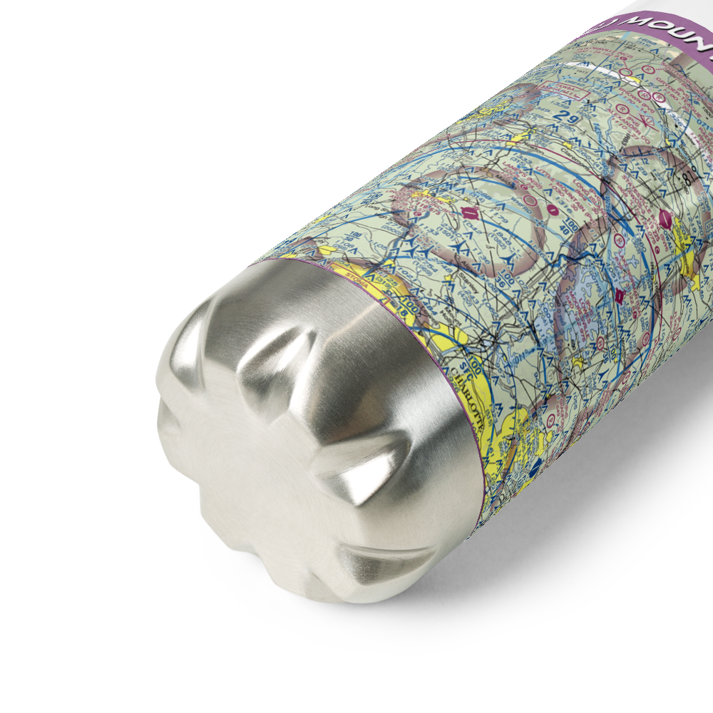 Mountain View Airport (20NC) VFR Sectional Water Bottle 