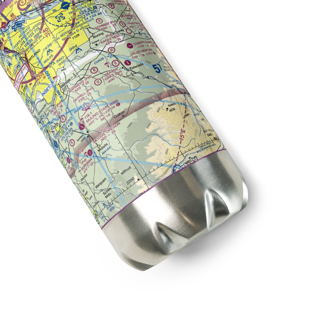 Warner's Airport (20OR) VFR Sectional Water Bottle 