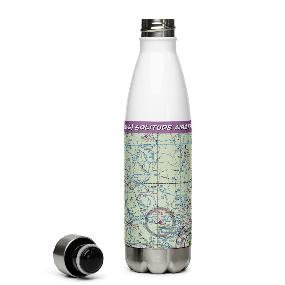 Solitude Airstrip (21LS) VFR Sectional Water Bottle 