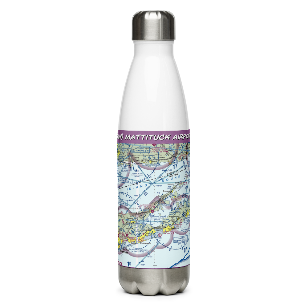 Mattituck Airport (21N) VFR Sectional Water Bottle 