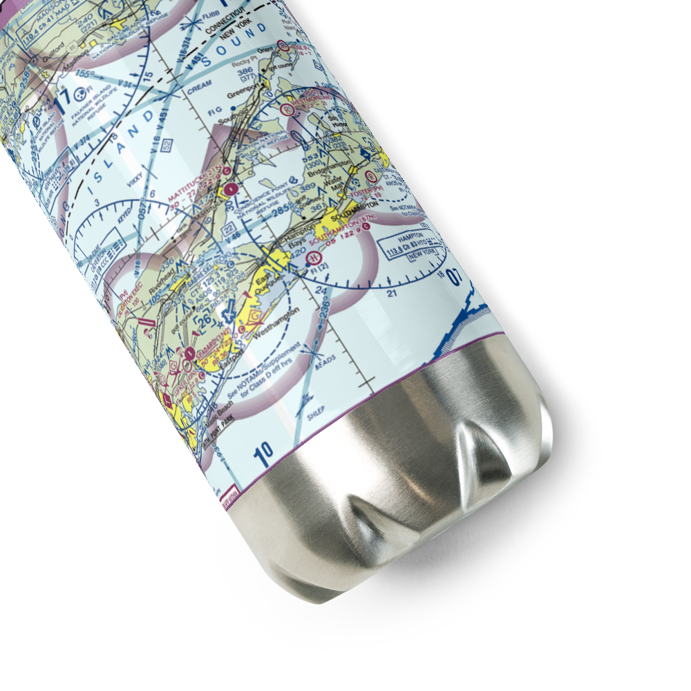 Mattituck Airport (21N) VFR Sectional Water Bottle 