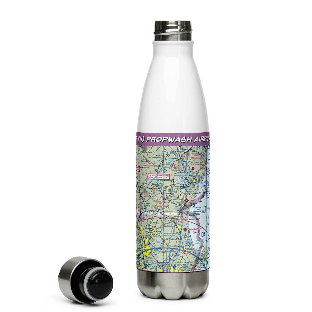 Propwash Airport (21NH) VFR Sectional Water Bottle 