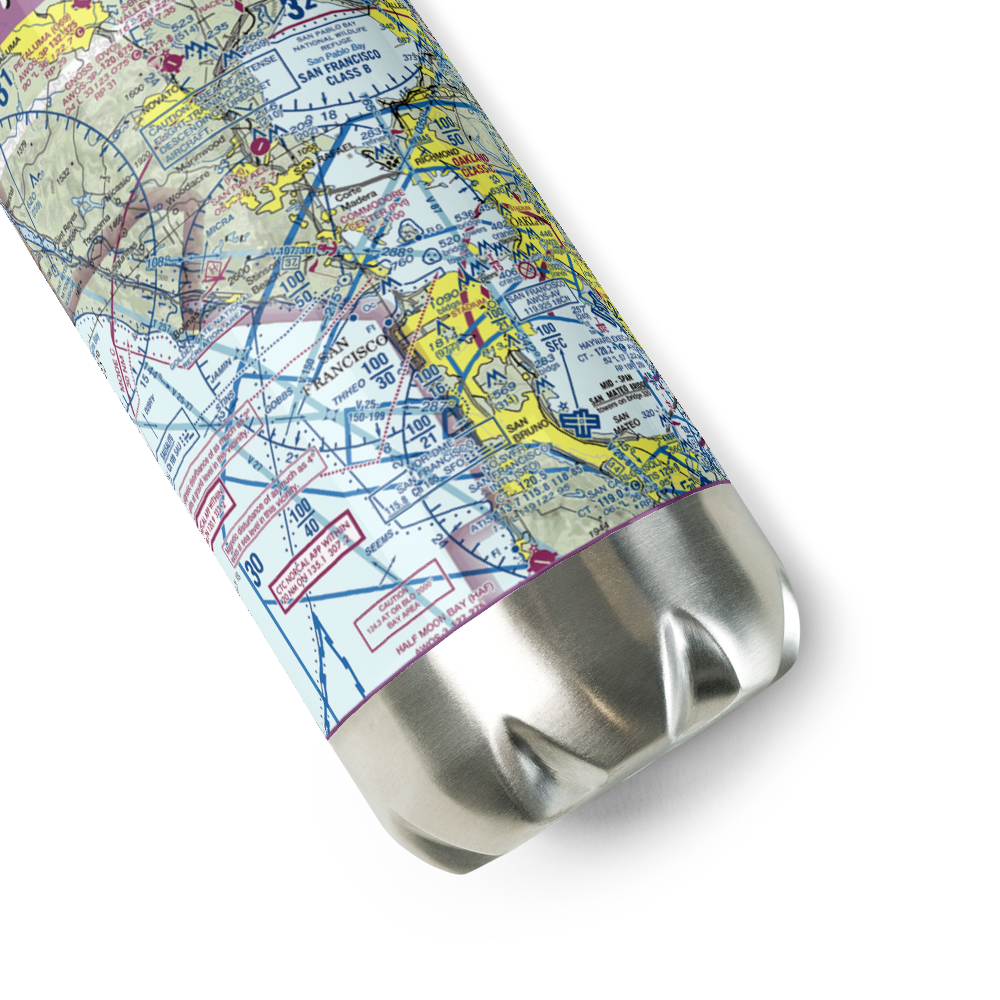Commodore Center Seaplane Base (22CA) VFR Sectional Water Bottle 