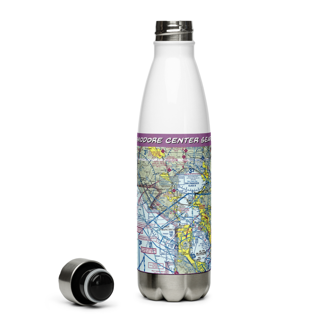 Commodore Center Seaplane Base (22CA) VFR Sectional Water Bottle 