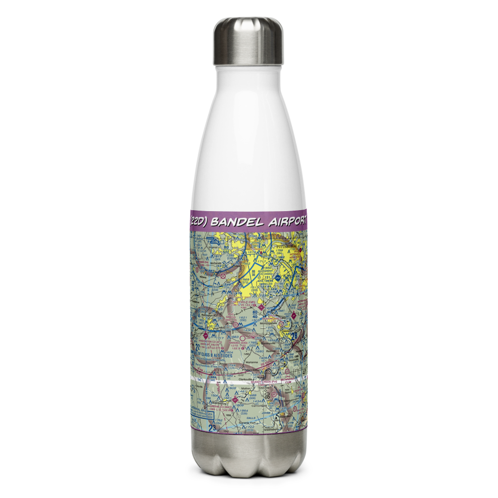 Bandel Airport (22D) VFR Sectional Water Bottle 