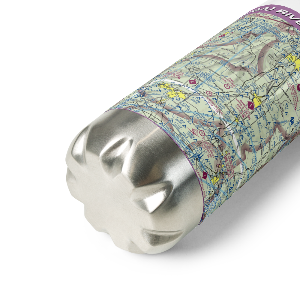 Riverside Airport (22GA) VFR Sectional Water Bottle 
