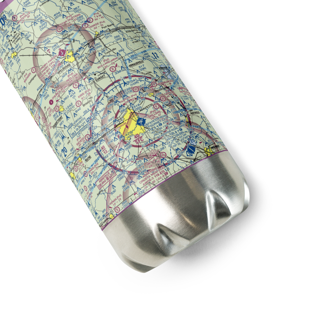 Couvillion Airport (22LS) VFR Sectional Water Bottle 
