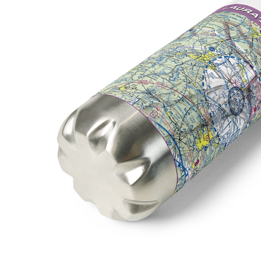 Laura's Landing Airport (22MD) VFR Sectional Water Bottle 
