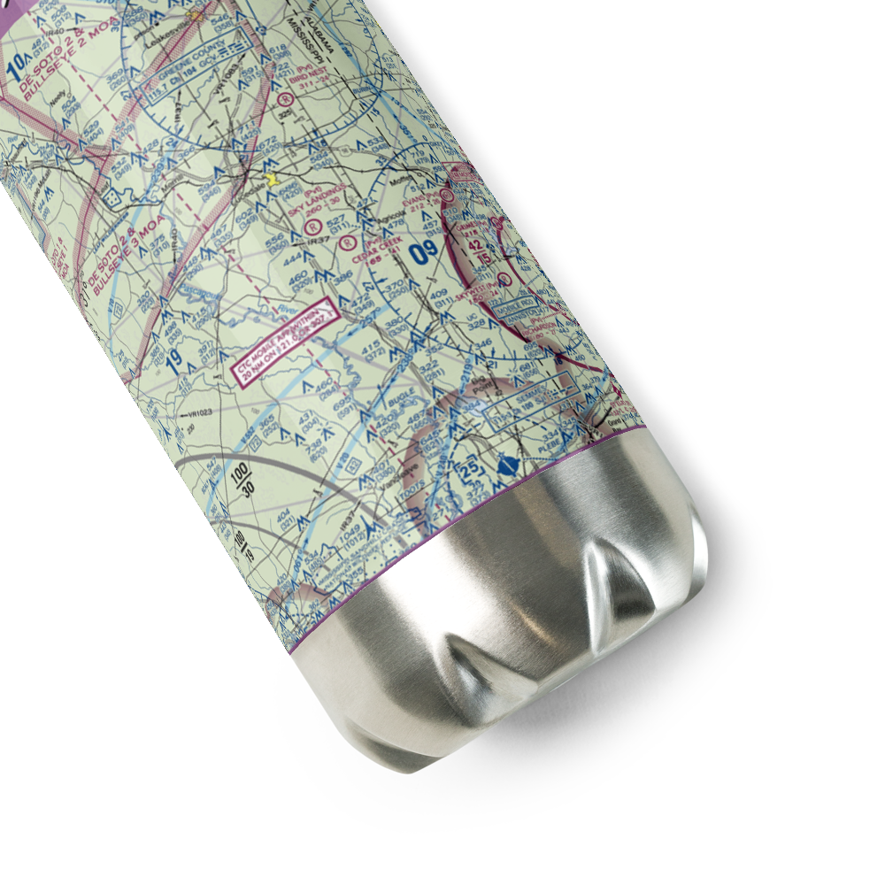 Sky Landings Airport (22MS) VFR Sectional Water Bottle 