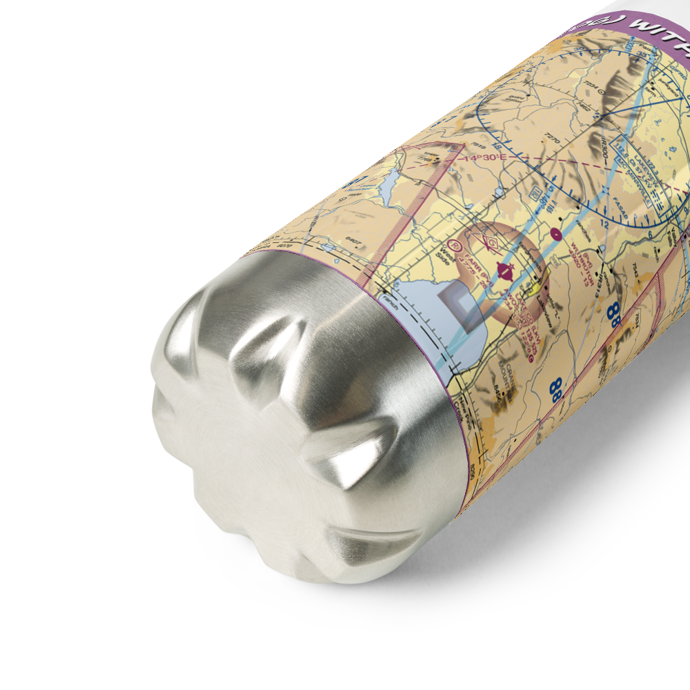 Withrotor Airport (22OG) VFR Sectional Water Bottle 