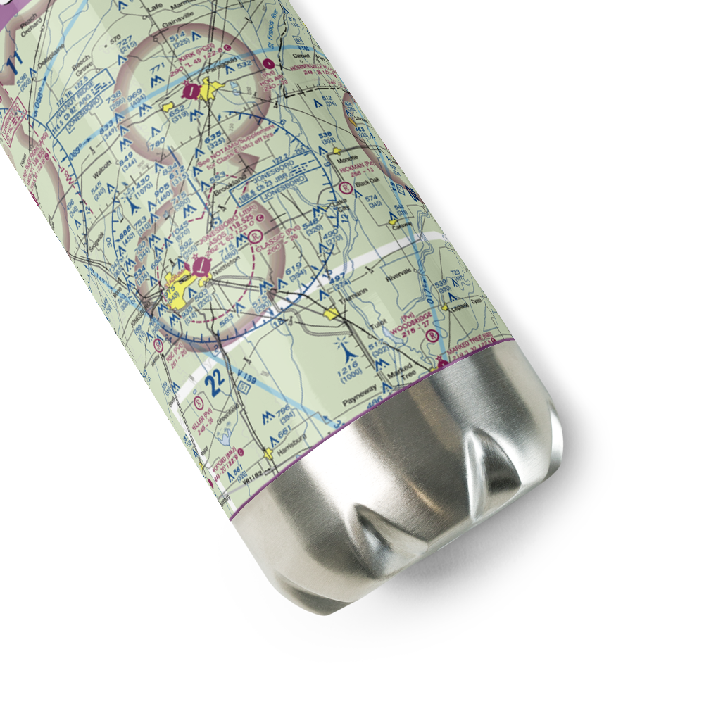 Classic Airstrip (23AR) VFR Sectional Water Bottle 