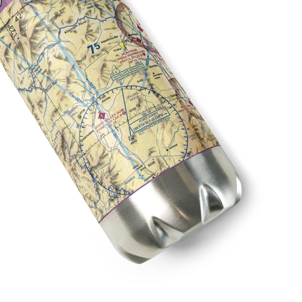 Lefko Airport (23CA) VFR Sectional Water Bottle 