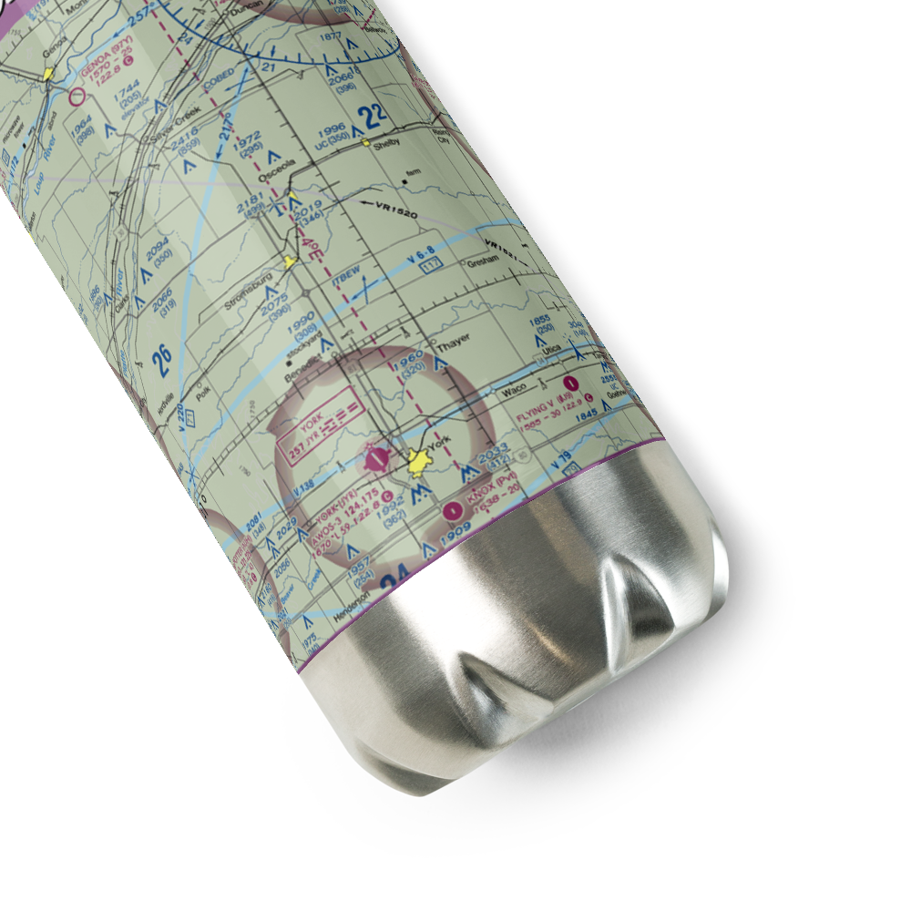 Stromsburg Municipal Airport (23NE) VFR Sectional Water Bottle 