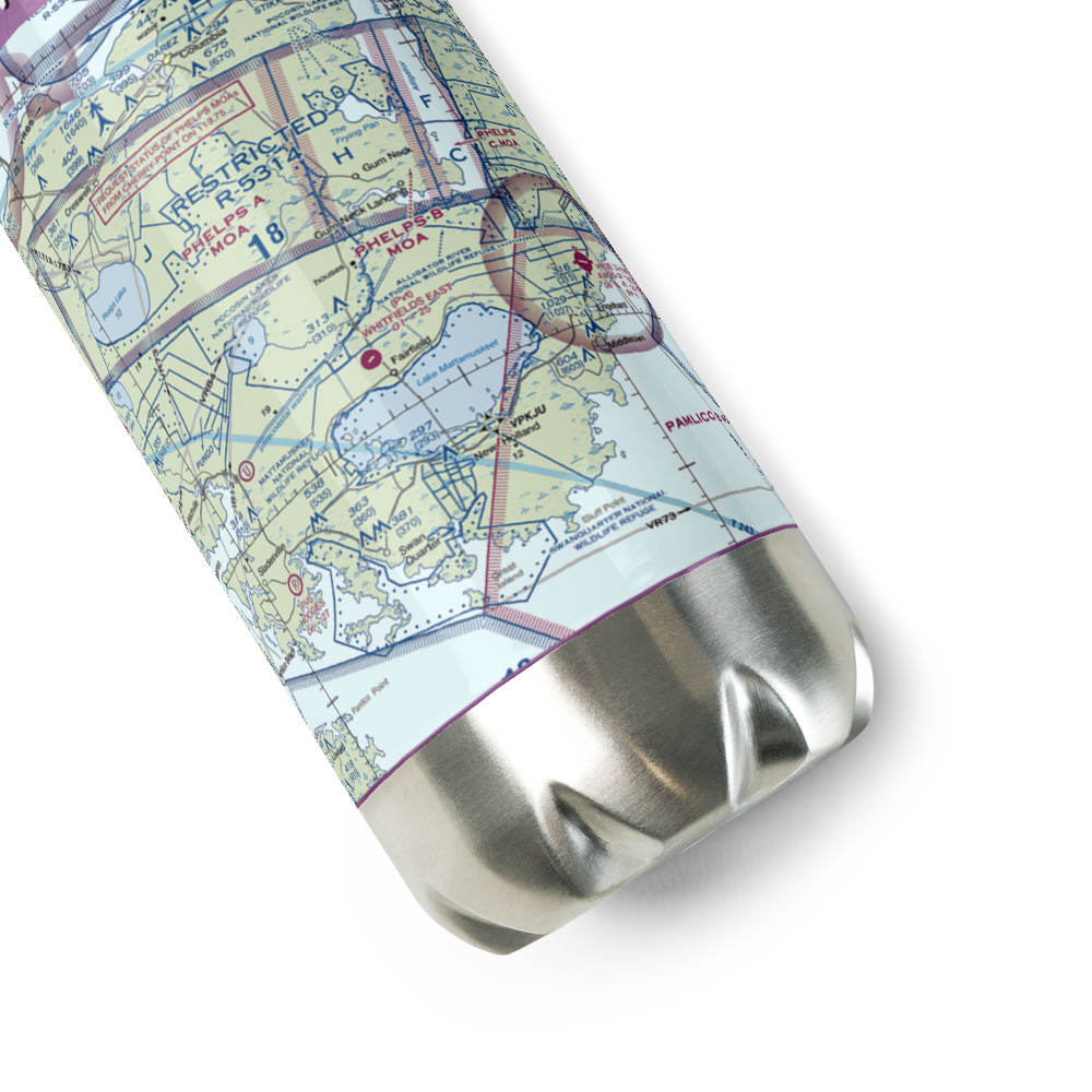 Whitfield'S East Airport (23NR) VFR Sectional Water Bottle 