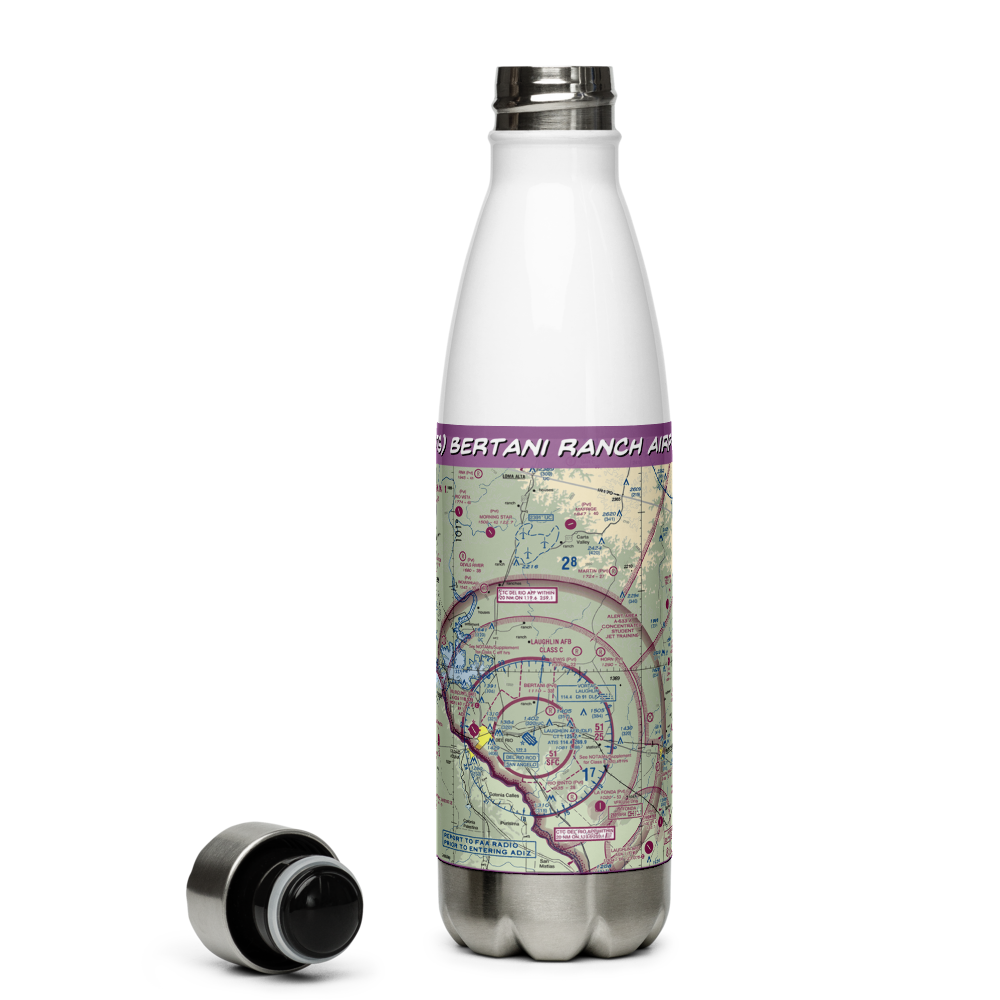 Bertani Ranch Airport (23TS) VFR Sectional Water Bottle 
