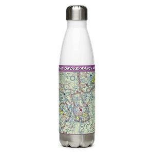 The Grove/Ranch Airport (23TX) VFR Sectional Water Bottle