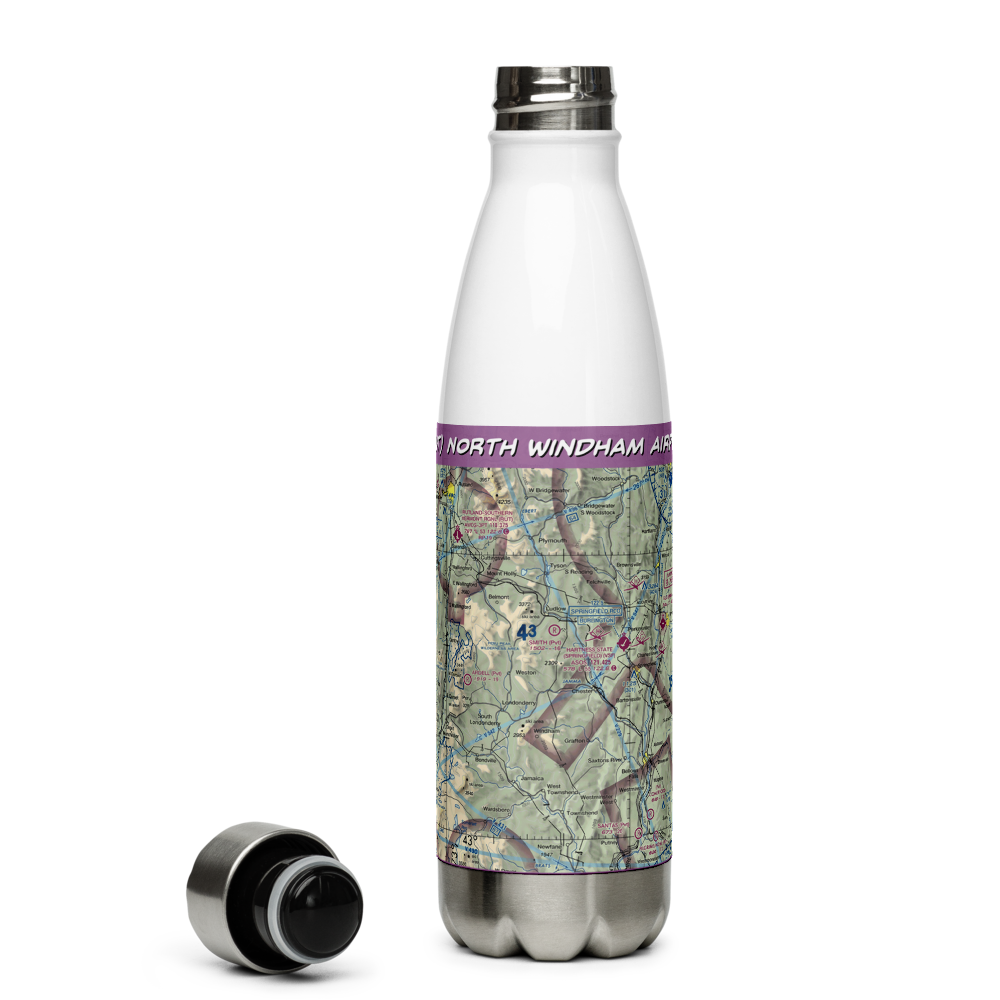 North Windham Airport (23VT) VFR Sectional Water Bottle 