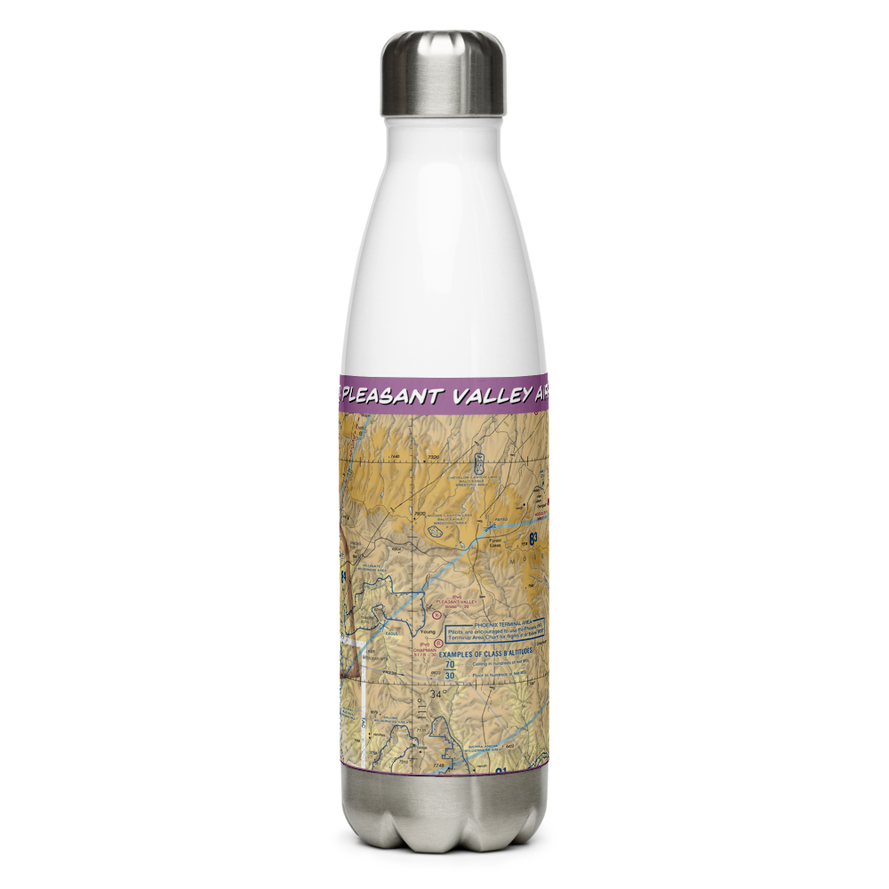 Pleasant Valley Airstrip (24AZ) VFR Sectional Water Bottle 