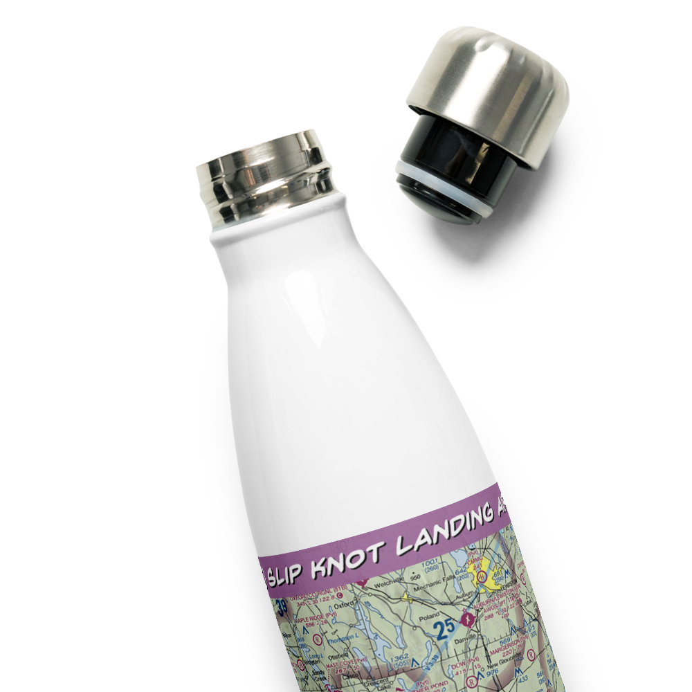 Slip Knot Landing Airport (24ME) VFR Sectional Water Bottle 