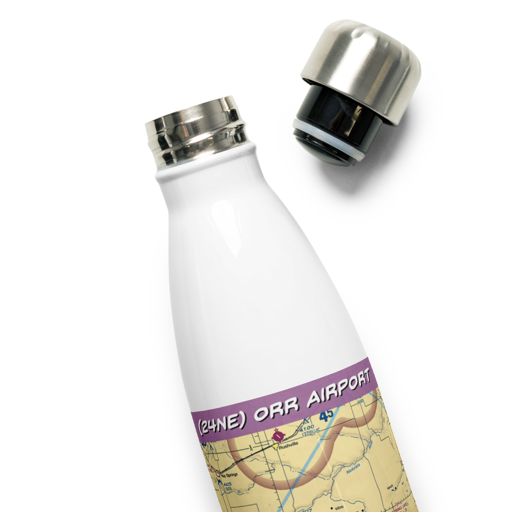 Orr Airport (24NE) VFR Sectional Water Bottle 