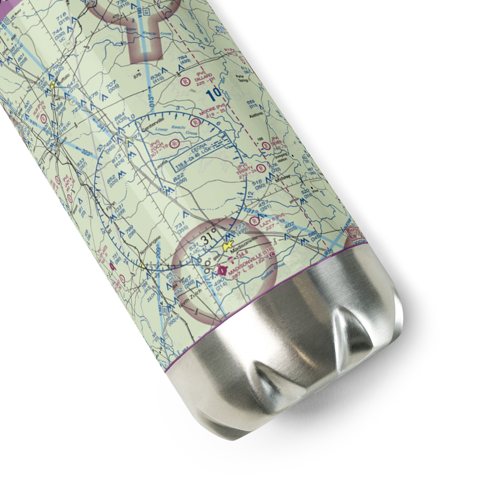 Moore Ranch Airport (24TA) VFR Sectional Water Bottle 