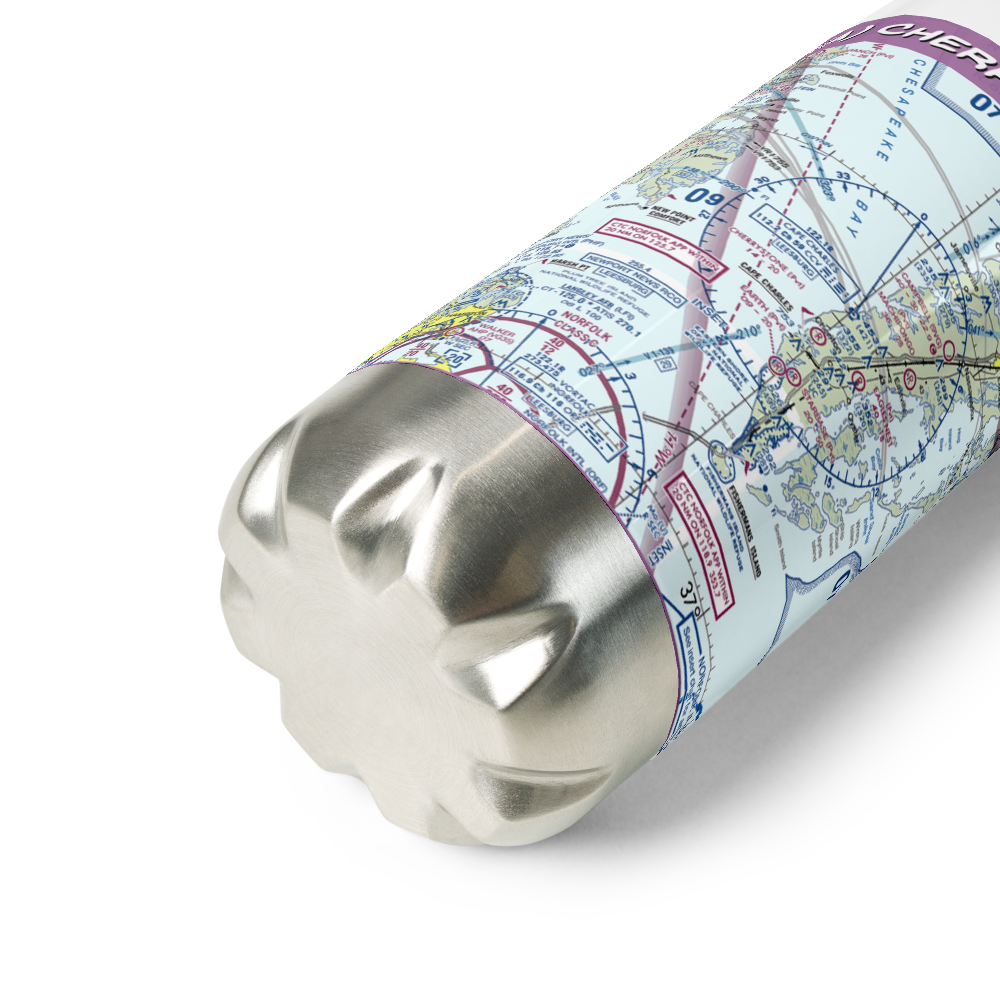 Cherrystone Airport (24VA) VFR Sectional Water Bottle 