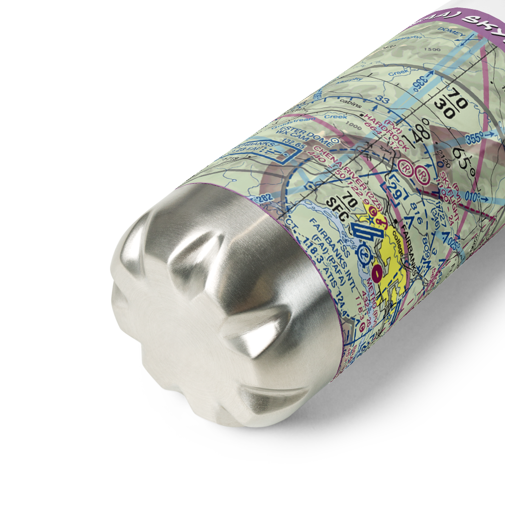 Skyflight Airport (25AA) VFR Sectional Water Bottle 