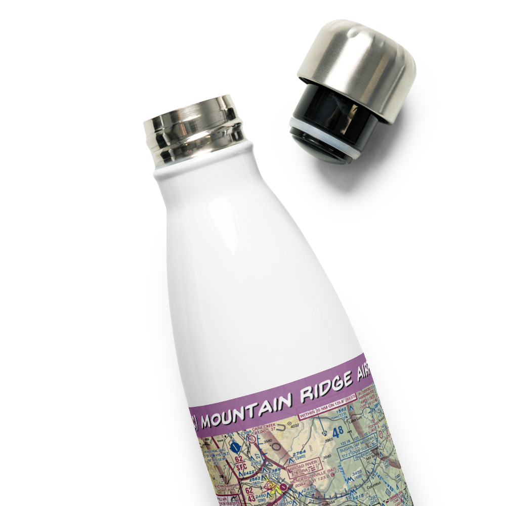 Mountain Ridge Airport (25SC) VFR Sectional Water Bottle 
