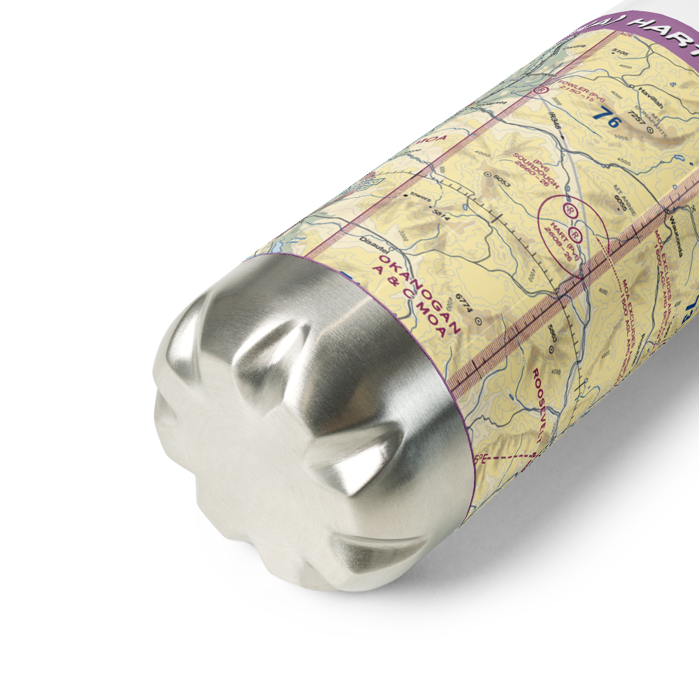 Hart Ranch Airport (25WA) VFR Sectional Water Bottle 
