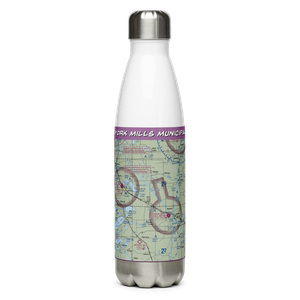 New York Mills Municipal Airport (25Y) VFR Sectional Water Bottle
