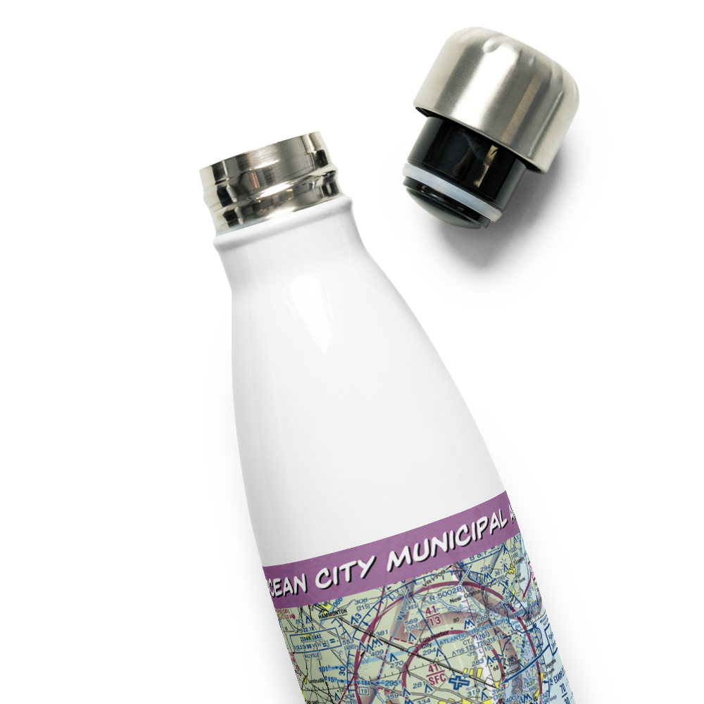 Ocean City Municipal Airport (26N) VFR Sectional Water Bottle 