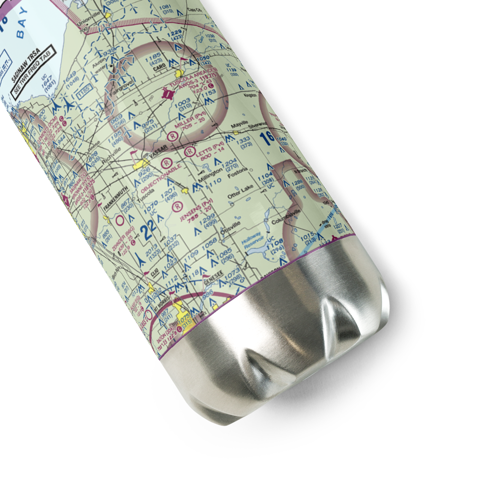 Miller Field (27MI) VFR Sectional Water Bottle 