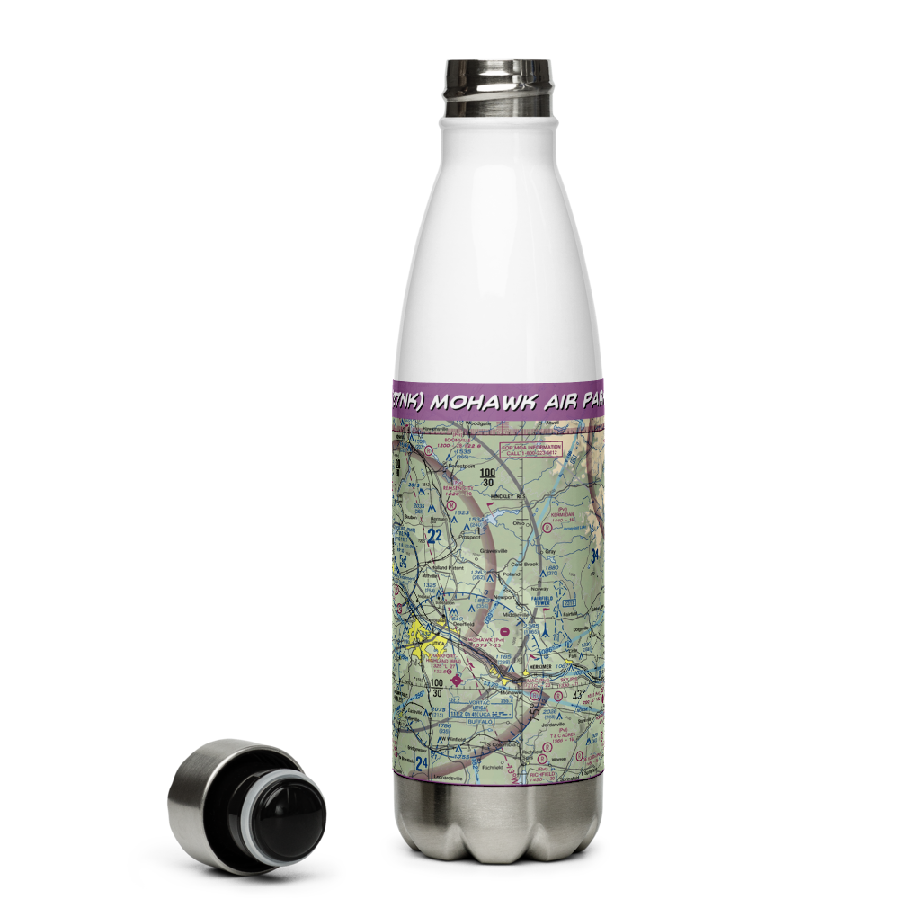 Mohawk Air Park (27NK) VFR Sectional Water Bottle 
