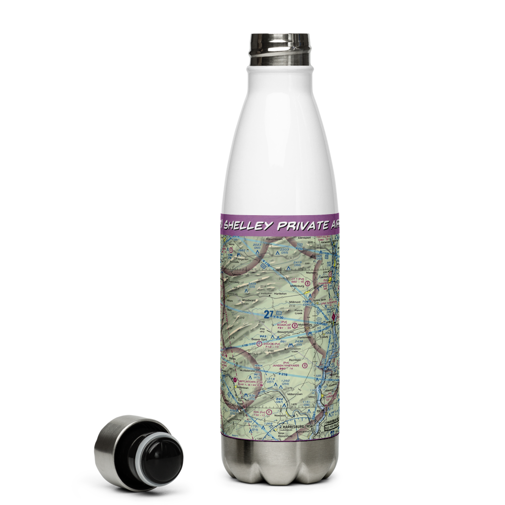 Shelley Private Airport (27PN) VFR Sectional Water Bottle 