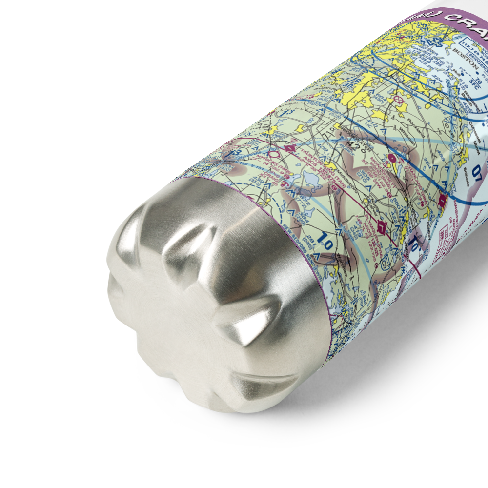 Cranland Airport (28M) VFR Sectional Water Bottle 