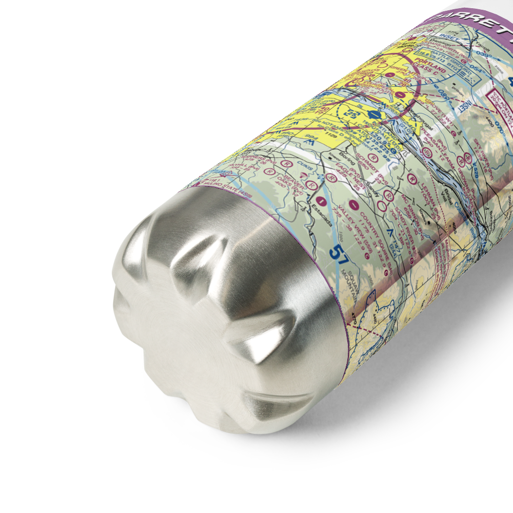Parrett Mountain Airport (28OR) VFR Sectional Water Bottle 