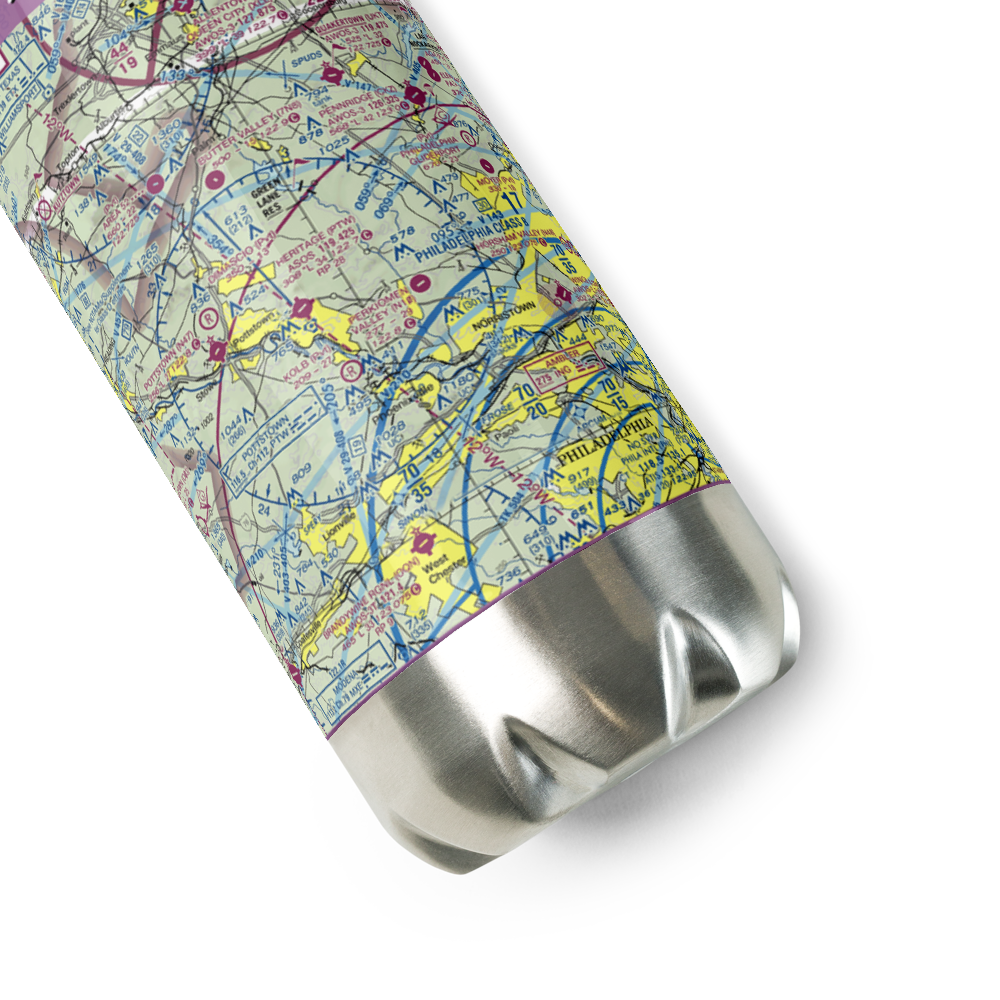 Yarrow Airport (28PA) VFR Sectional Water Bottle 
