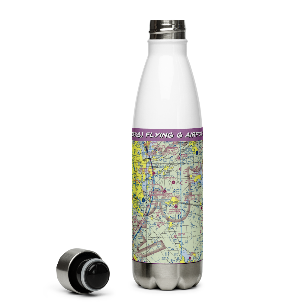 Flying G Airport (28XS) VFR Sectional Water Bottle 